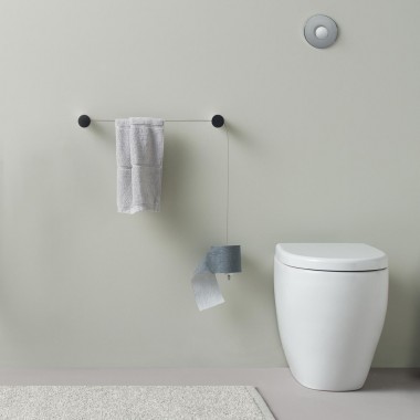 Wall-mounted towel holder...