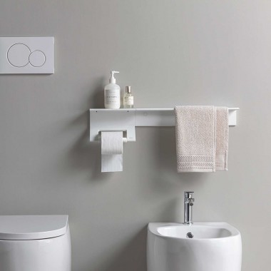 Toilet roll holder with...