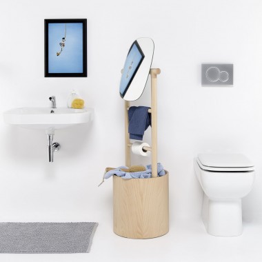 Bathroom ladder shelving...