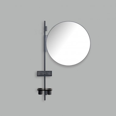 Mirrors and shelves...