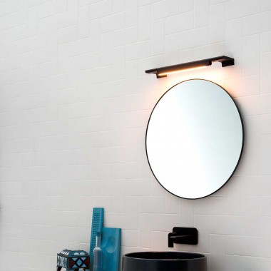 Rounded mirror wall mounted