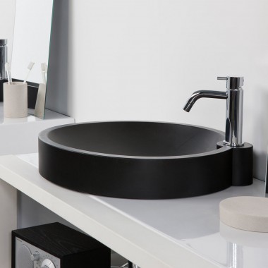 Round washbasin in...