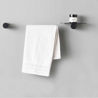 Towel rail with shelf - Dot