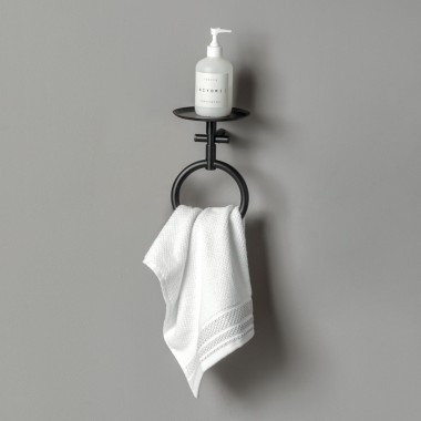 Ring towel holder with...