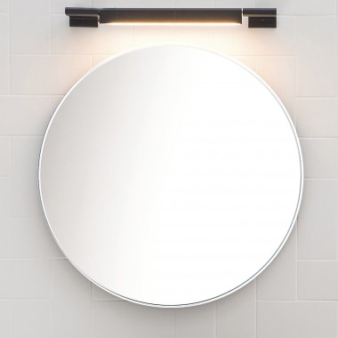 Rounded mirror wall mounted