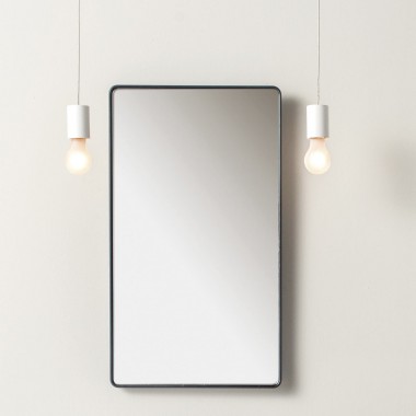 Rectangular mirror wall...