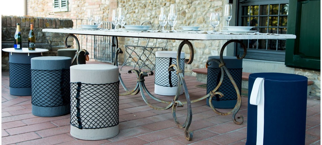 Stools and pouff