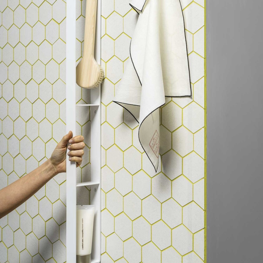 Tre idee portaoggetti doccia design e la doccia è in ordine. - EVER Life  Design